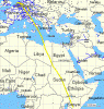 Flight from Munich to Nairobi via Amsterdam