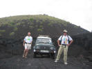 Peter and Thomas before climbing the crater