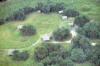The research camp, viewed from the airplane