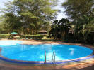 The swimming pool of Ol Tukai Lodge